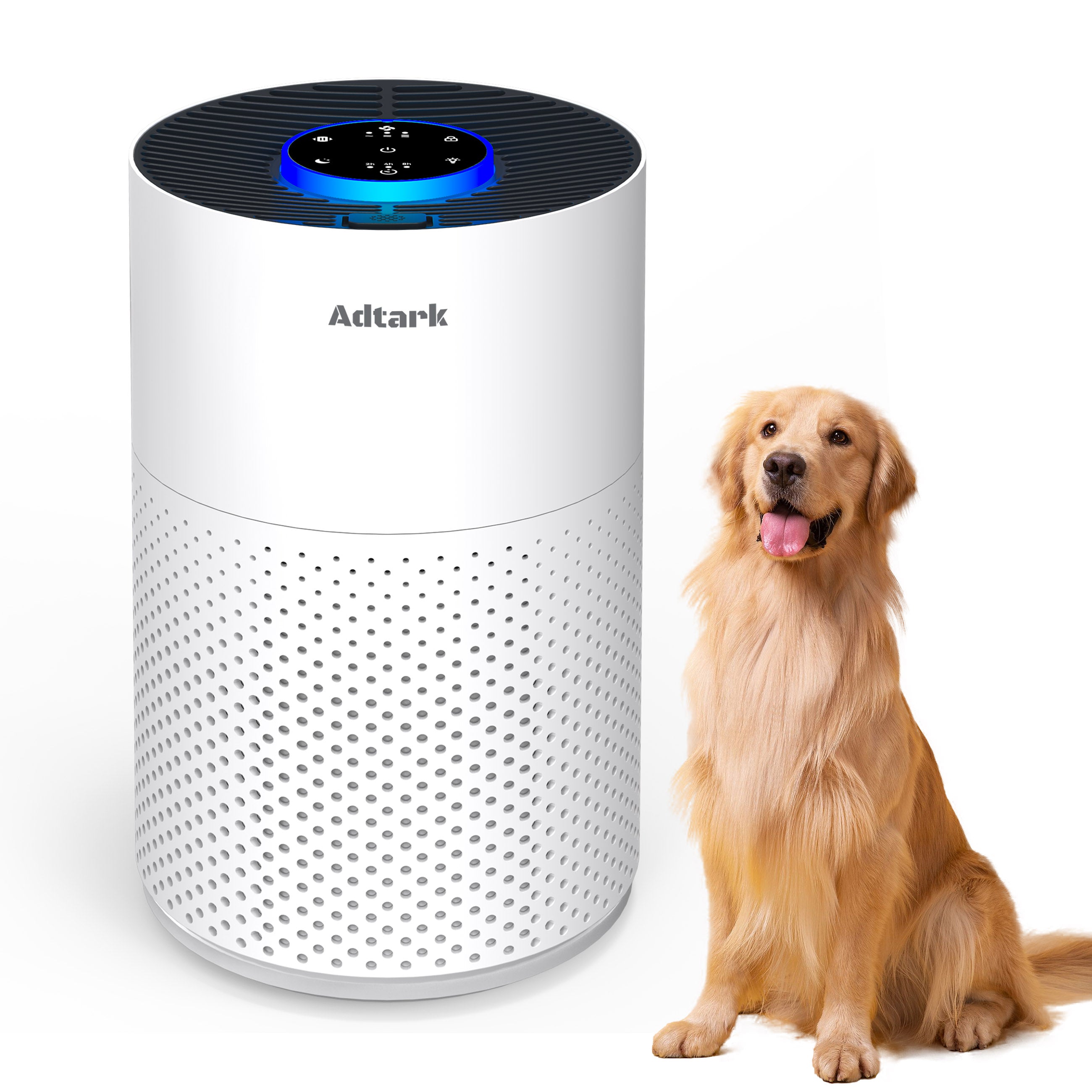 Adtark Air Purifier with H14 HEPA Filter - Best Desk Air Purifier for Home Office Pet Room  & RV