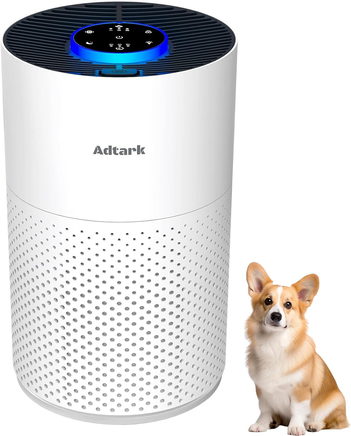 Adtark Air Purifier with H14 HEPA Filter - Best Desk Air Purifier for Home Office Pet Room  & RV