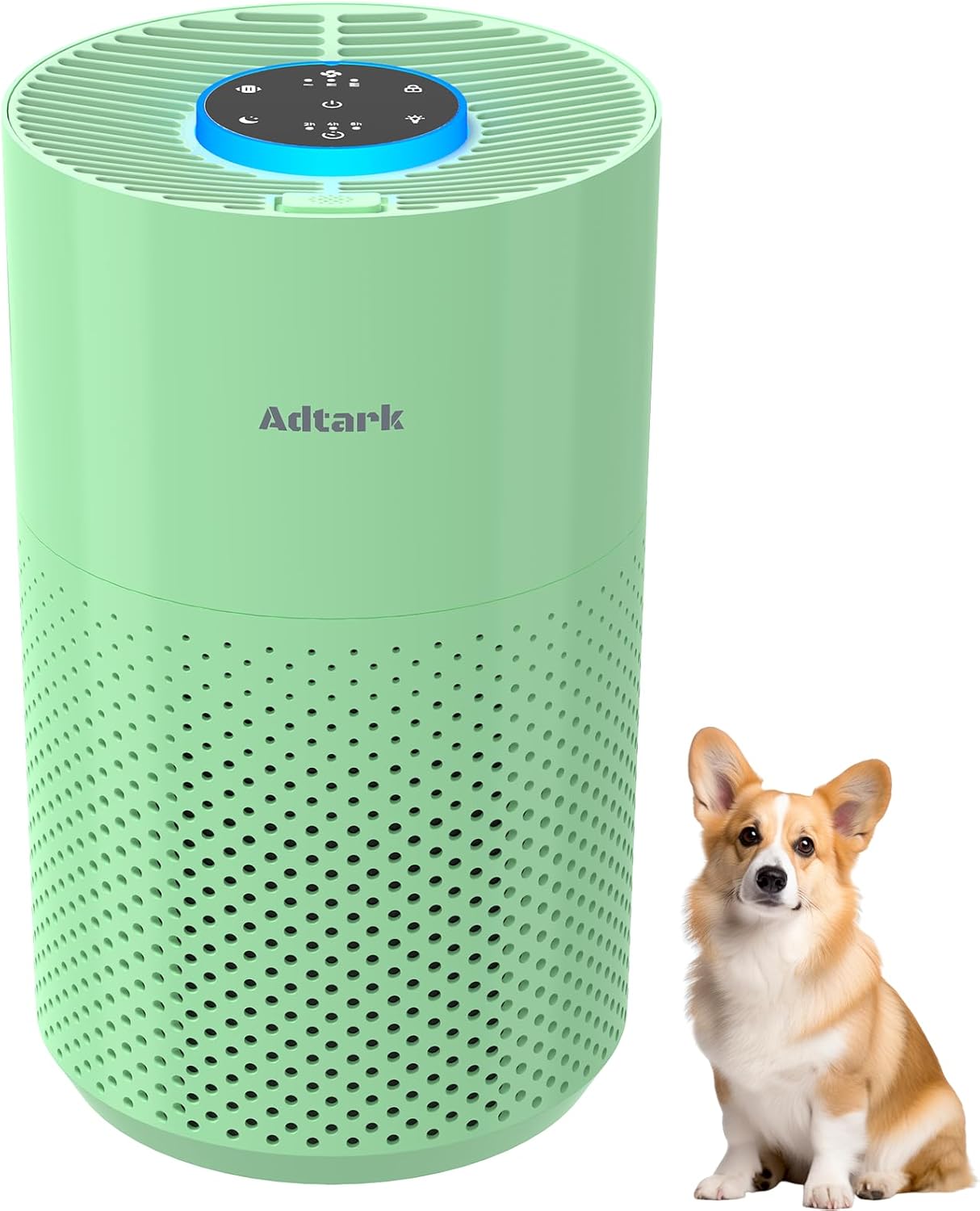 Adtark ZQA-4000C Air Purifier, Pet Friendly, Purifies 1032 sq ft, H14 HEPA Filter, Suitable for Bedrooms, Living Rooms, Apartments, Offices(Green)