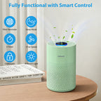 Adtark ZQA-4000C Air Purifier, Pet Friendly, Purifies 1032 sq ft, H14 HEPA Filter, Suitable for Bedrooms, Living Rooms, Apartments, Offices(Green)