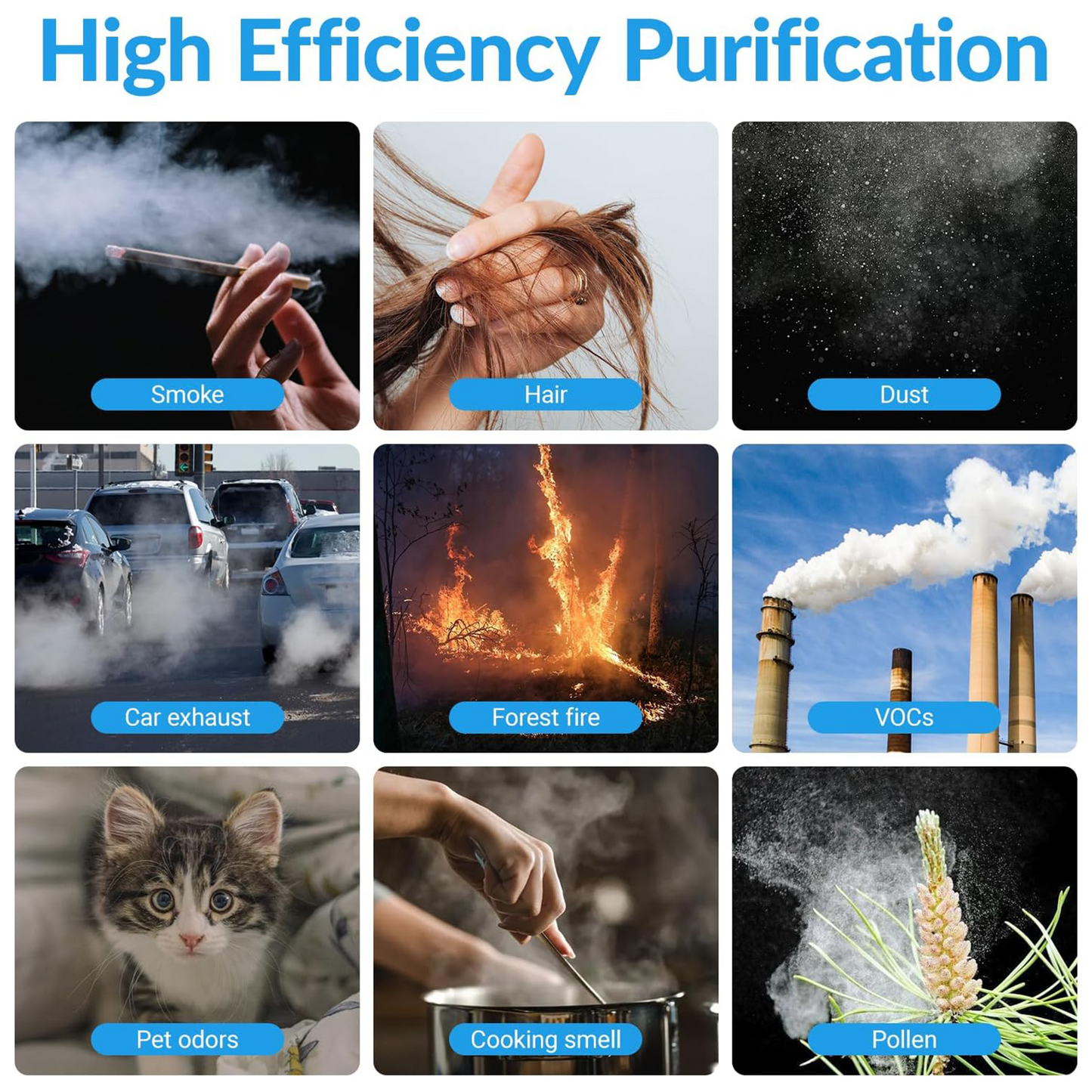 Adtark ZQA-4000C H14 True HEPA Replacement Filter for Air Purifier