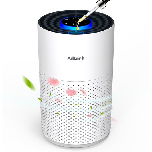 Adtark Air Purifier with H14 HEPA Filter - Best Desk Air Purifier for Home Office Pet Room  & RV